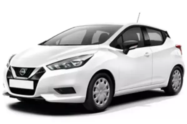 Nissan Micra &pi;&rho;&omicron;&sigmaf; &epsilon;&nu;&omicron;&iota;&kappa;ί&alpha;&sigma;&eta; &sigma;&tau;&eta;&nu; &Alpha;&gamma;ί&alpha; &Tau;&rho;&iota;ά&delta;&alpha;